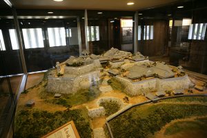 高知城内のジオラマ展示