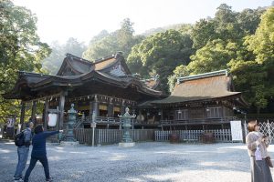 785段を上りきると本宮に到着。ご苦労さま！