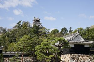 日曜市は高知城につながる、時間があれば登ってみよう。
