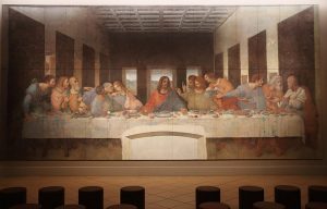 最後の晩餐《修復前・修復後》：レオナルド・ダ・ヴィンチ「最後の晩餐」、「この中に裏切り者がいる」というイエスのことばに驚く弟子たちの瞬間を描く