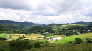 大野ケ原に広がる酪農地帯