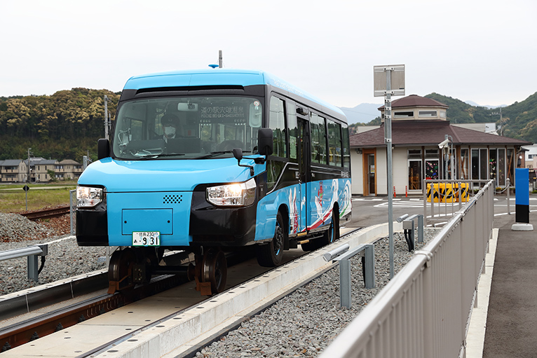 海陽町DMVのモードチェンジ