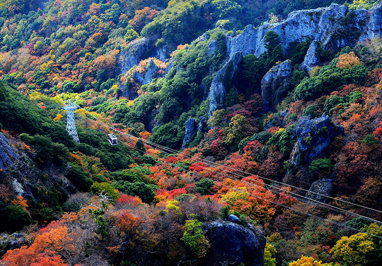 寒霞渓の美しい紅葉と絶景